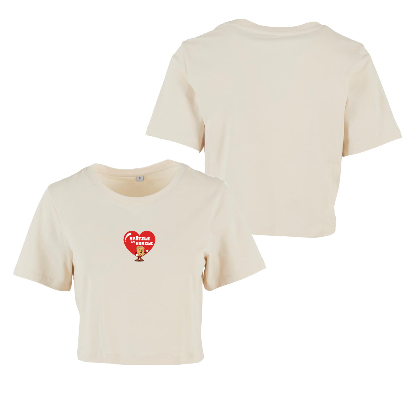 Crop Top Damen "Spätzle im Herzle"