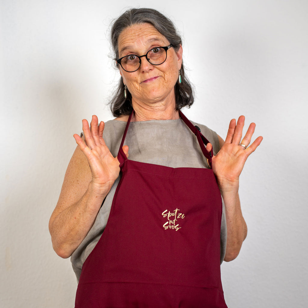 Latzschürze "Spatzemitsoos"