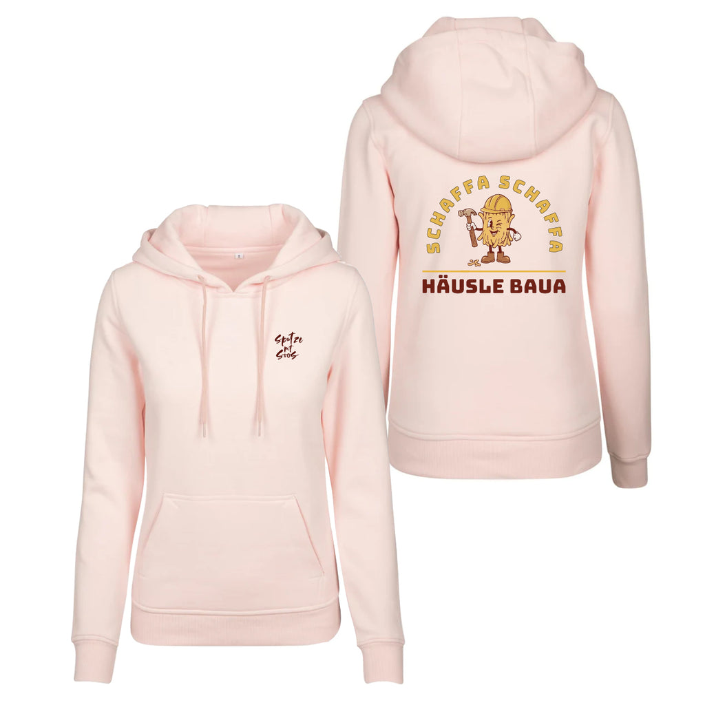 Damen Hoodie "Spatzemitsoos" + Häusle