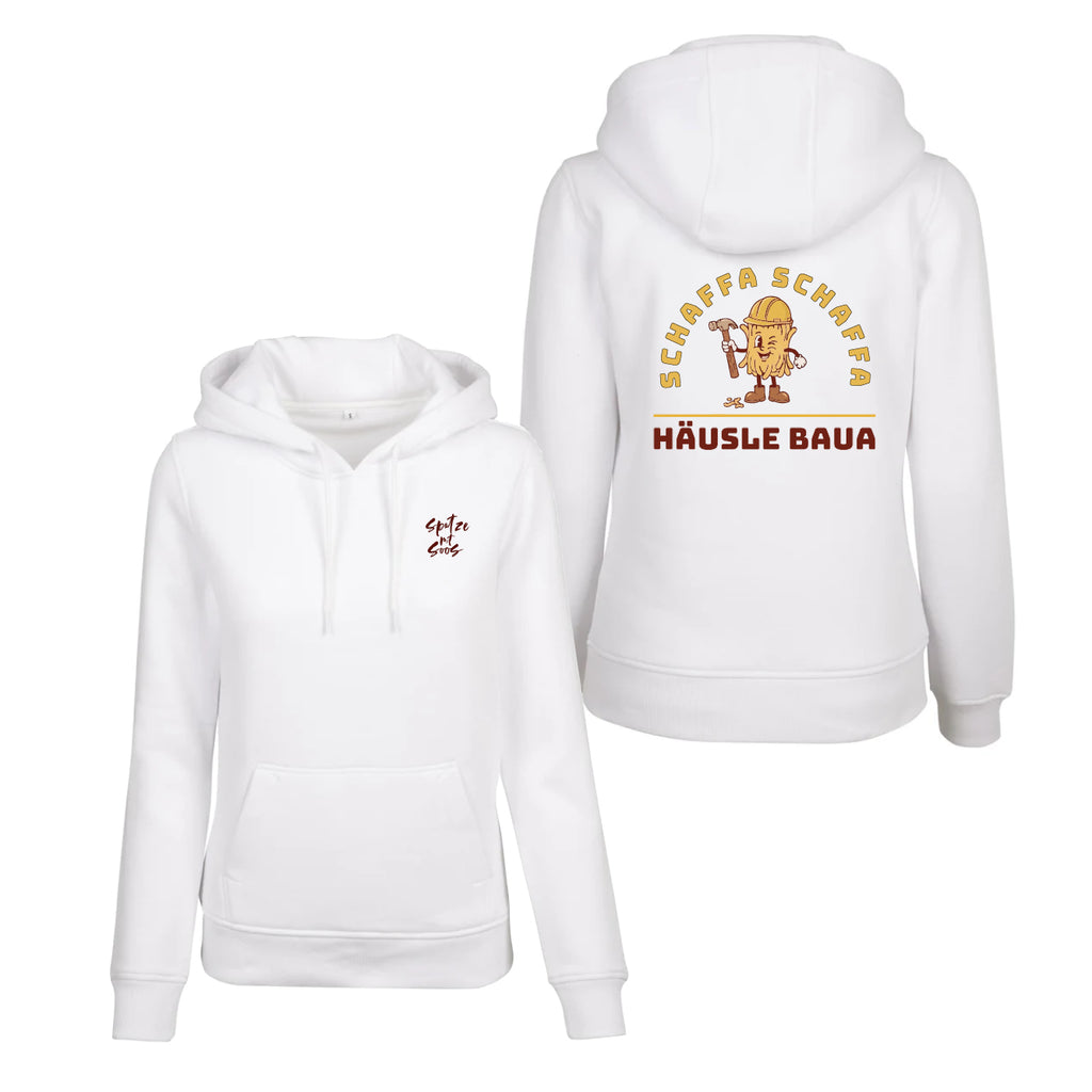 Damen Hoodie "Spatzemitsoos" + Häusle