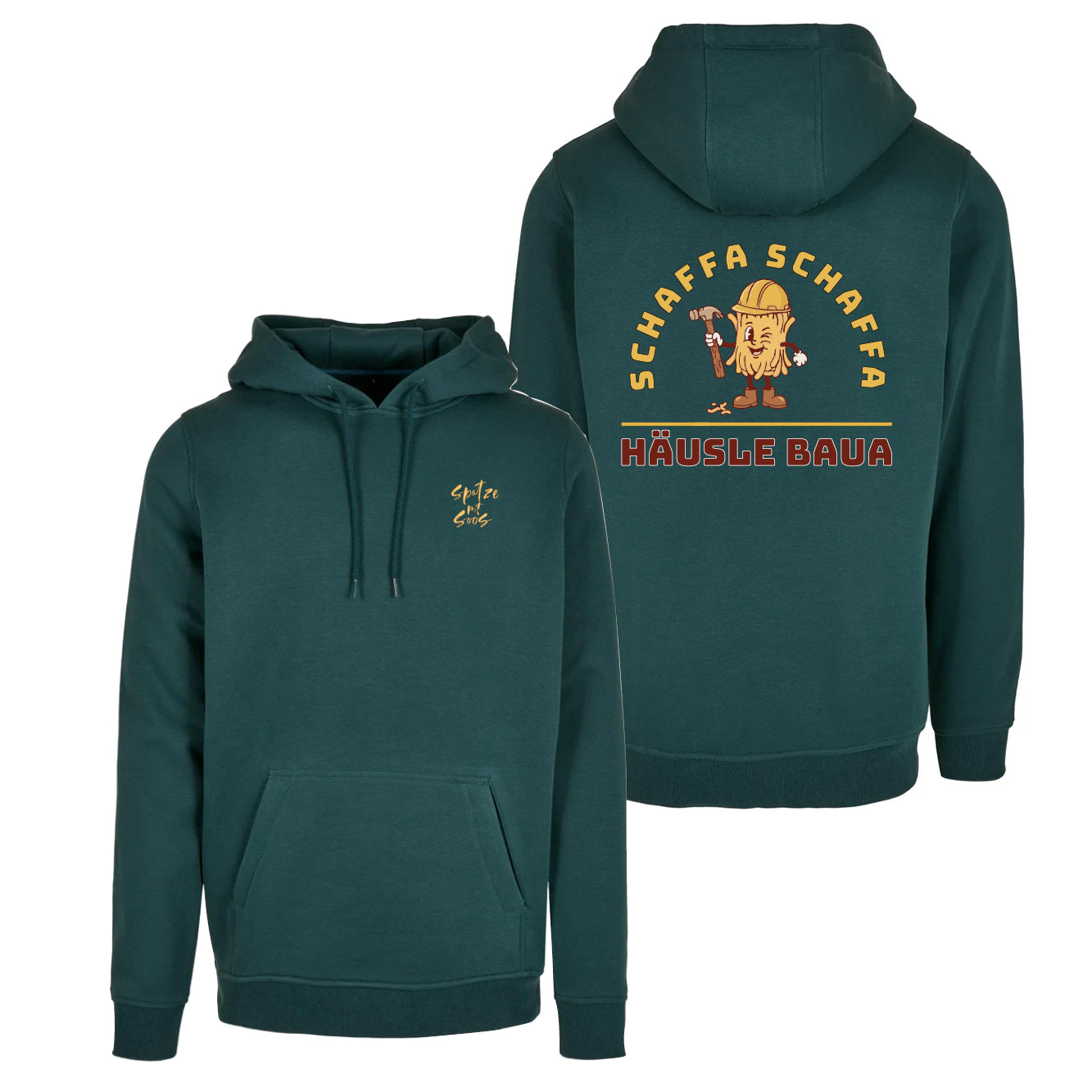 Unisex Hoodie "Spatzemitsoos" + Häusle