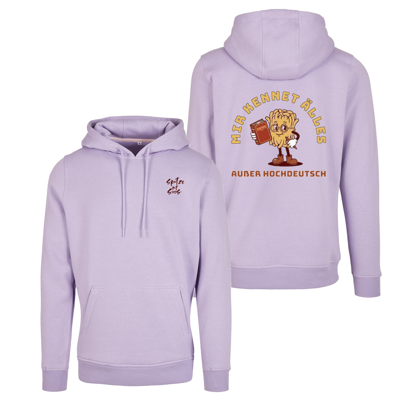 Unisex Hoodie "Spatzemitsoos" + Hochdeutsch
