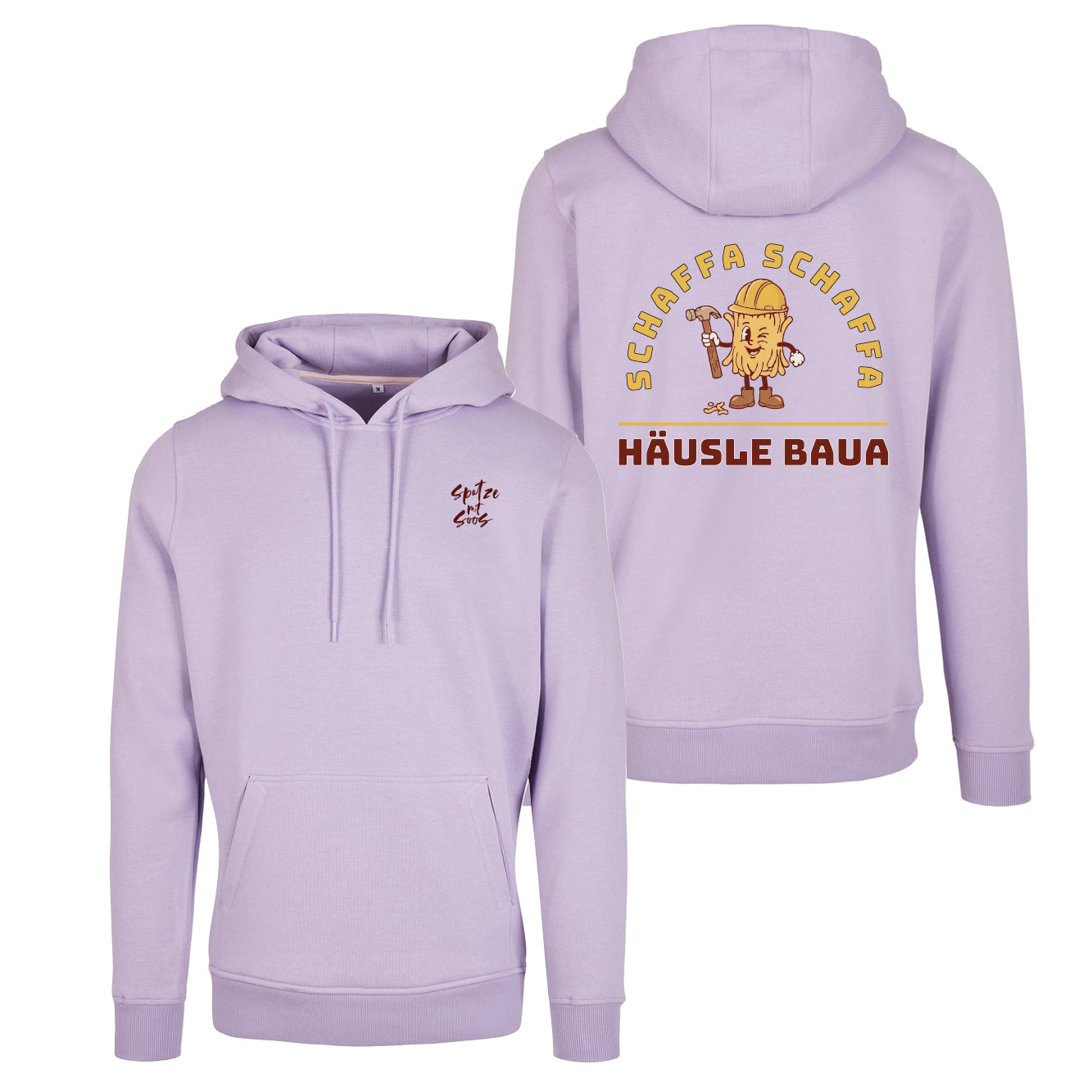 Unisex Hoodie "Spatzemitsoos" + Häusle