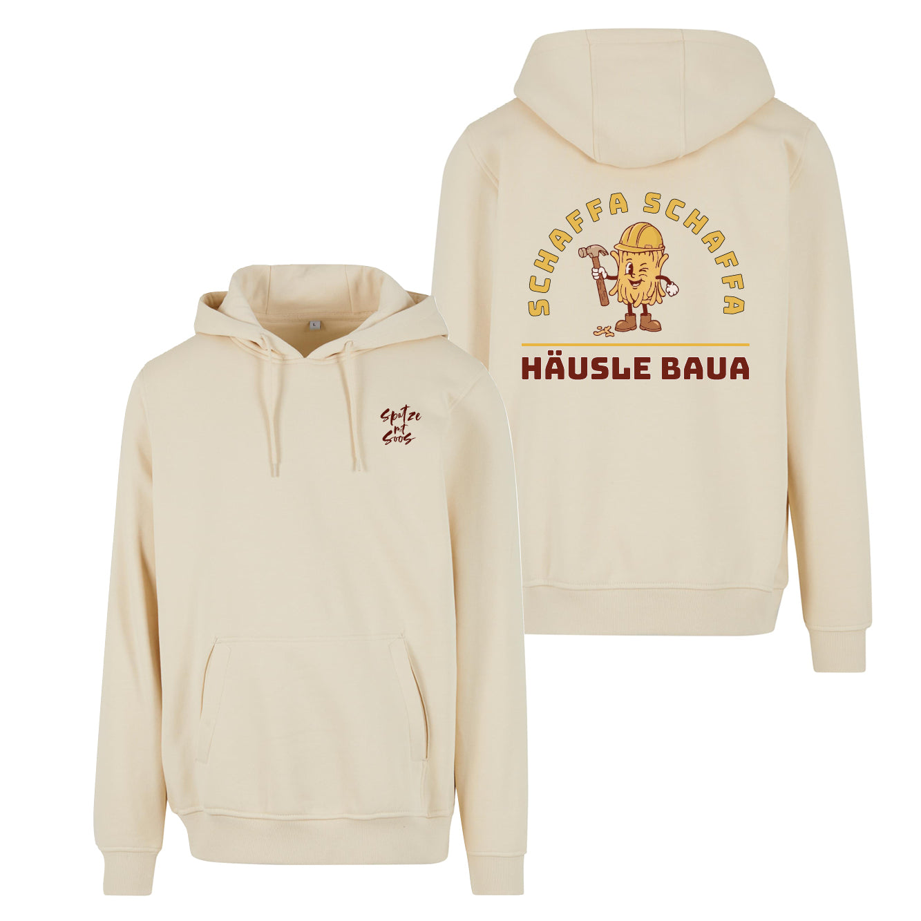 Unisex Hoodie "Spatzemitsoos" + Häusle