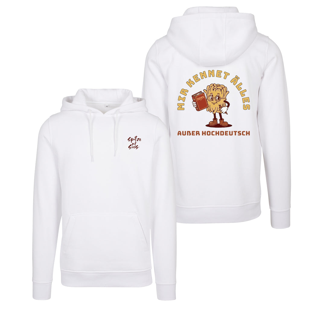 Unisex Hoodie "Spatzemitsoos" + Hochdeutsch