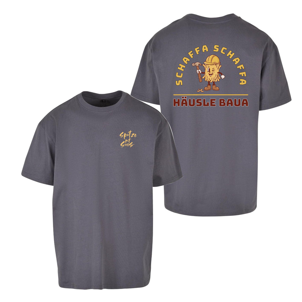 Unisex T-Shirt Oversize "Spatzemitsoos" + Häusle