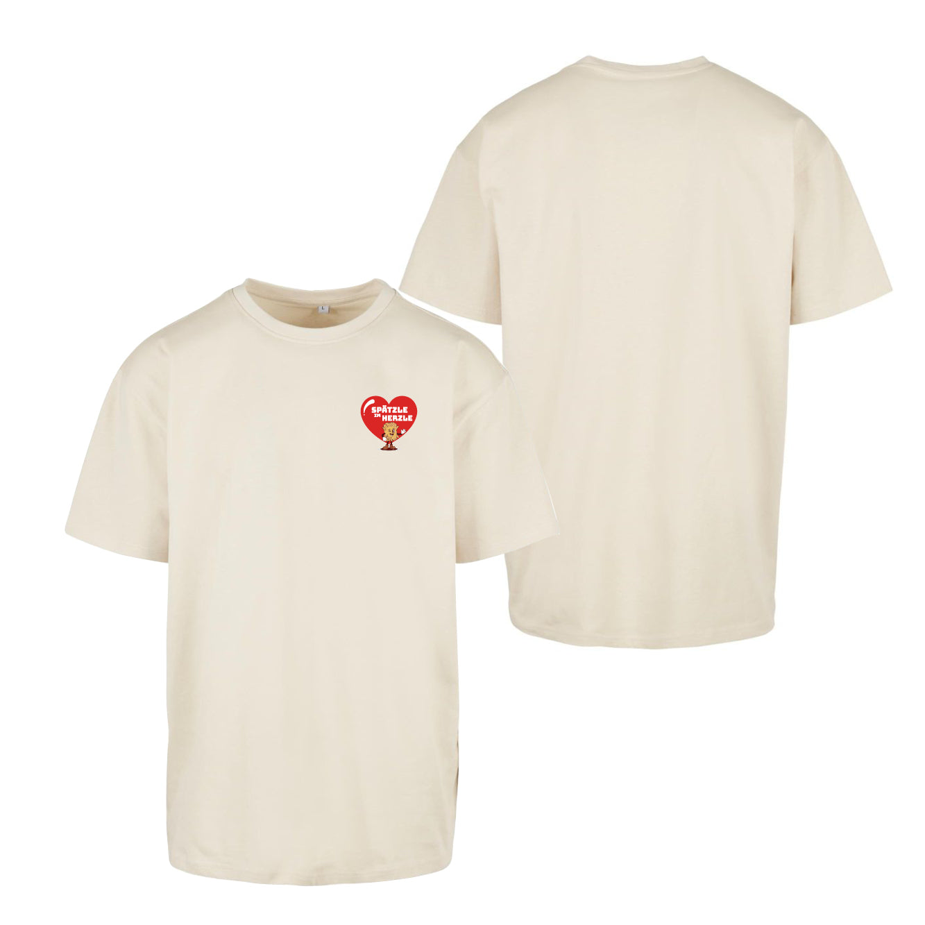 Unisex T-Shirt Oversize "Spätzle im Herzle"